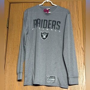 NFL Ultra Game Raiders Long Sleeve Shirt Size Medium No Tags